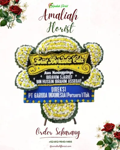 Papan Bunga Duka di Serang Baru